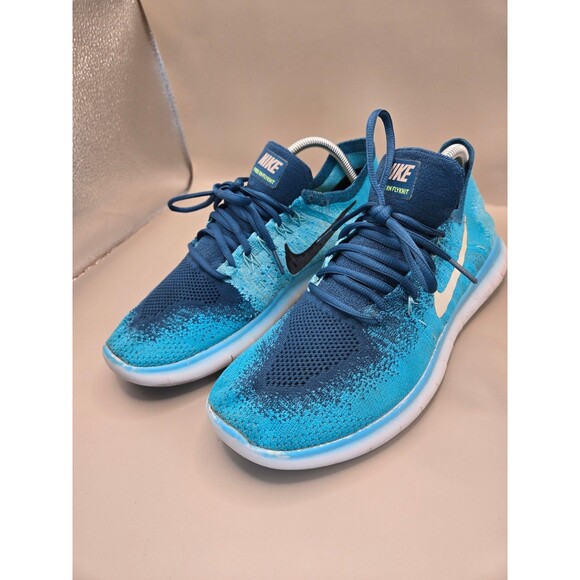 Nike Free RN Flyknit Shoes Men\'s 9 Blue Lagoon Running Athletic Minimal Sneakers main image 5